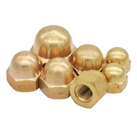 3/8-24 Brass Acorn (Cap) Nuts